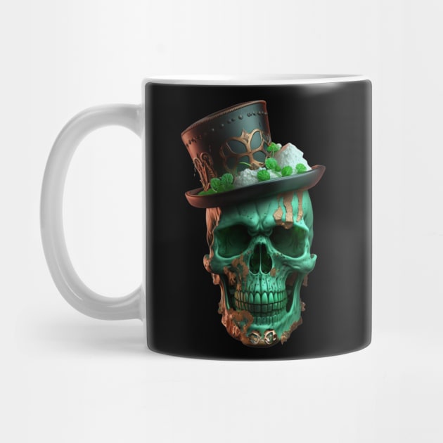 St.patrick day Leprechaun Irish sugar Scull t-shirt by presstex.ua@gmail.com